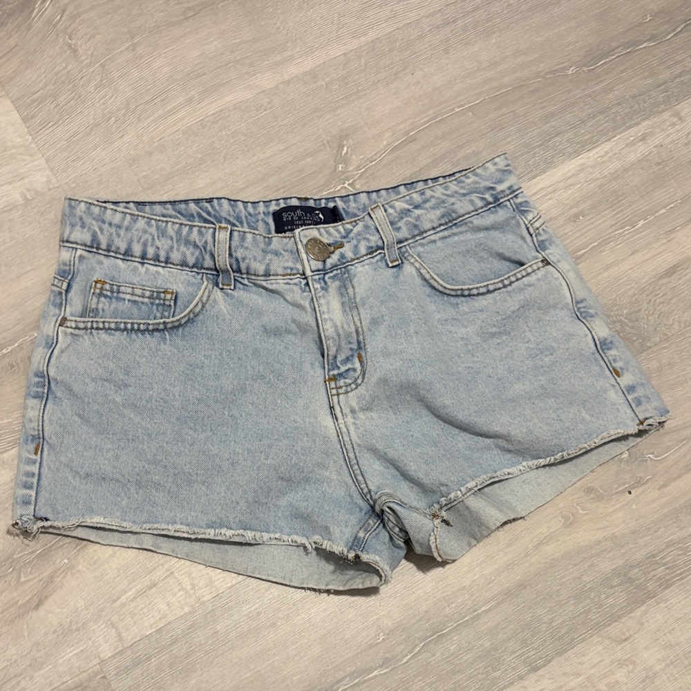 Casual Light Blue Denim Shorts